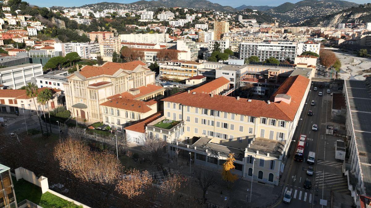 Vue aérienne du campus